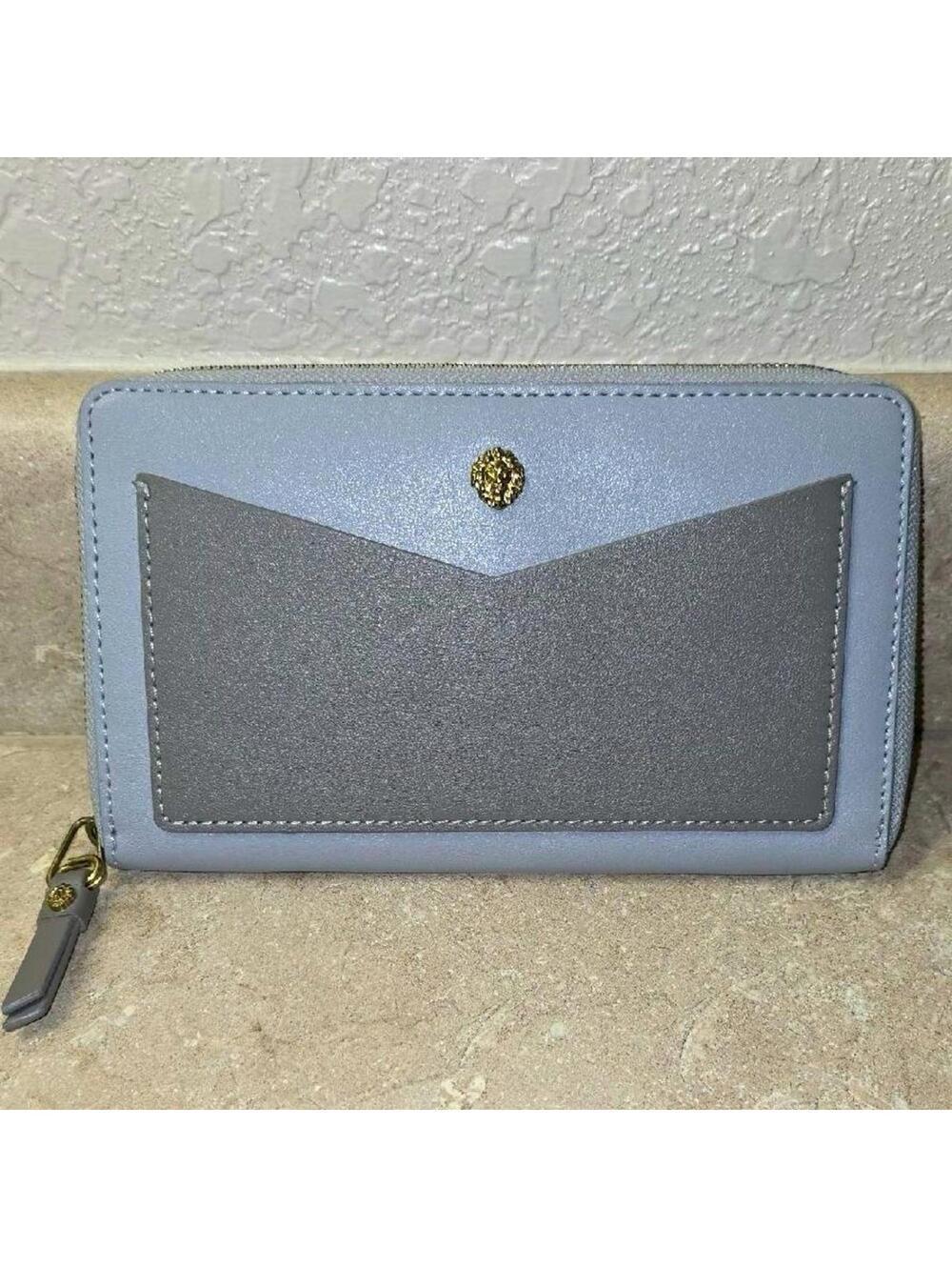 Anne Klein Gray and Light Blue Wallet